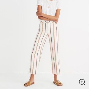 NWT Madewell- Emmett Wide-Leg Crop Pants